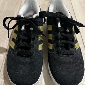 Women’s Adidas Black and Gold Sneakers
